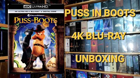 PUSS IN BOOTS 4K ULTRA HD BLU RAY UNBOXING MENU YouTube