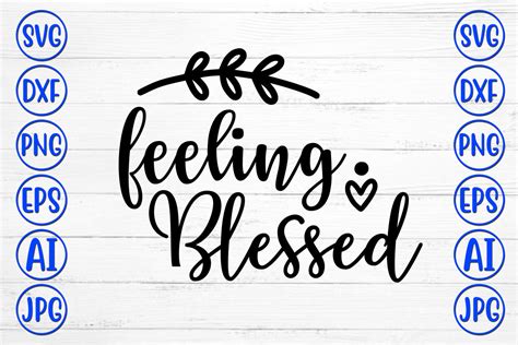 Feeling Blessed Graphic by DesignAdda · Creative Fabrica