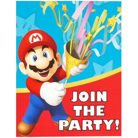 Super Mario Party Invitations - ThePartyWorks