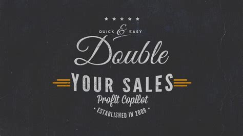 How to double your sales quickly