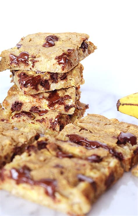 Vegan Chocolate Chip Banana Bars Beaming Banana