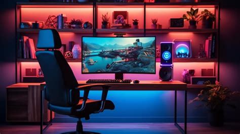 Premium AI Image | PC Desk Setup