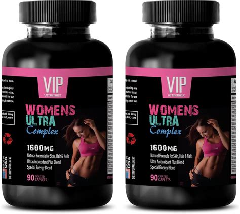 Amazon.com: Hair Skin Nails Supplement - Women's Ultra Complex 1600 MG - multivitamin for Women ...