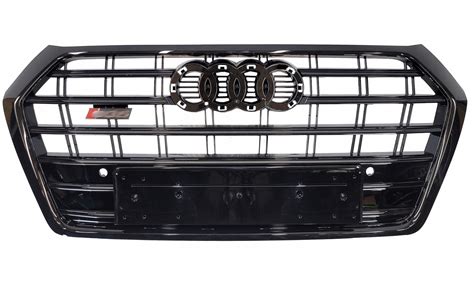 Atrapa Grill Zderzaka Prz D Audi Q Sq A Full Black Czarny