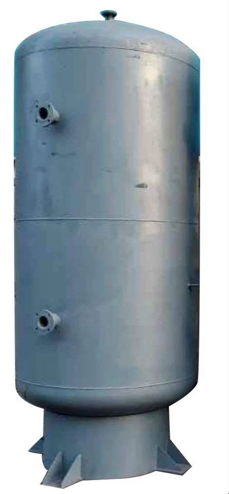 MS Mild Steel Vertical Air Receiver Tank 150 Psi Storage Capacity