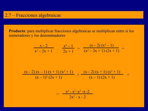 Polinomios Y Fracciones Algebraicas Presentaci N Ppt Descarga