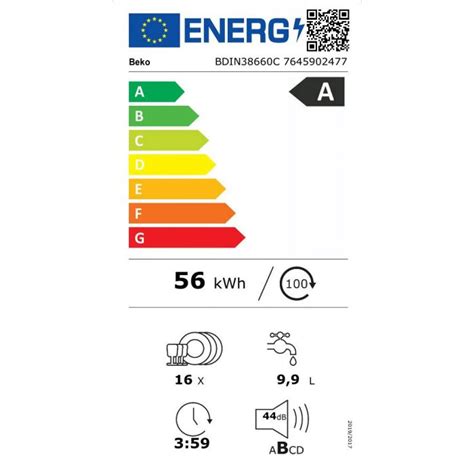 Beko Inbouw Vaatwasser Bdin C Bestel Nu Morgen In Huis