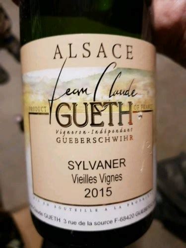 Jean Claude Gueth Vieilles Vignes Sylvaner Vivino Us