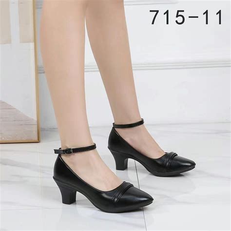 【july Shoes】 715 11 Black Heels Shoes 2inch Heels For Schooloffice