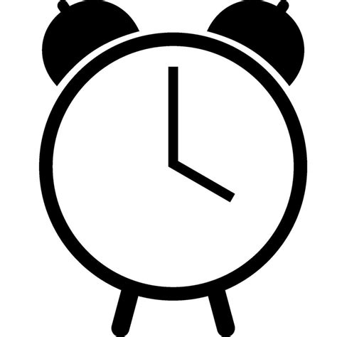 Black Alarm Clock Icon 37896390 Vector Art At Vecteezy