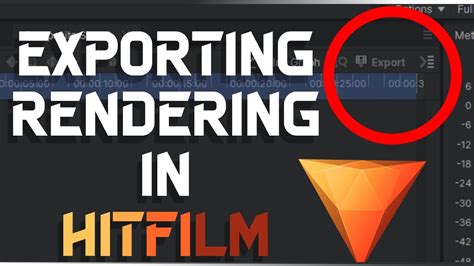 How To Render Export In Hitfilm Express Youtube