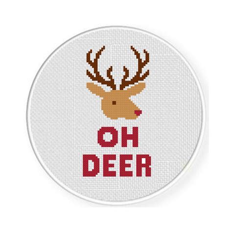 Oh Deer Cross Stitch Pattern Daily Cross Stitch