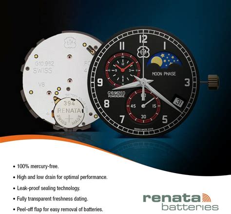 Renata Sr Sw Bater As V Xido De Plata Bater A De Reloj