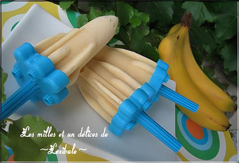 Recette de Sucettes glacée à la banane et au miel