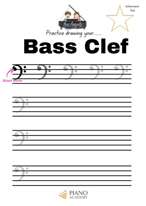 Bass Clef Practice Piano Academy