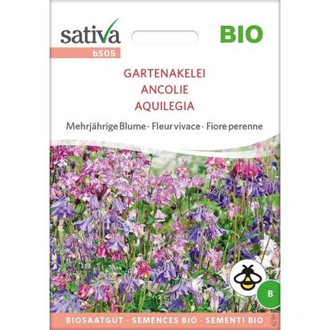 Sativa Bio Mehrj Hrige Blume Gartenakelei Packung Bloomling