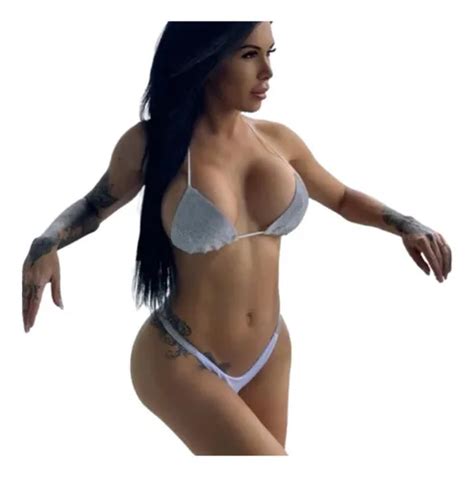 Conjunto De Bikini Sexy Con Cordones Y Espalda Meses sin interés