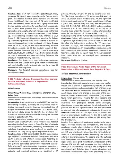 Pdf Predictors Of Acute Transmural Intestinal Necrosis In Acute