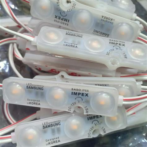 Jual Led Module Samsung Impex Cahaya Warm White W Dc V Shopee