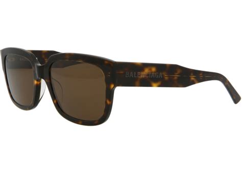 Balenciaga Square Rectangle Sunglasses Havana Havana Brown Bb0049s 30007967 002 In Acetate Us