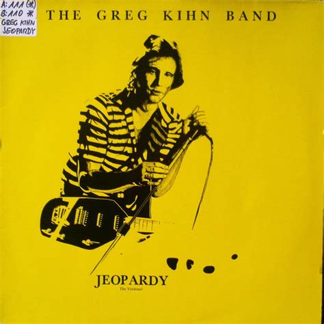 Greg Kihn Band The Jeopardy Ep 1987 Ep Yellow Transparent Vinyl