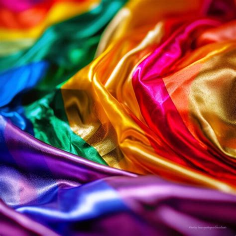 Premium AI Image Rainbow Gay Fabric Silk Background