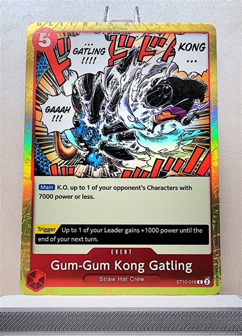 One Piece English! 1x Gum-Gum Kong Gatling (ST10-016 - Common: Foil