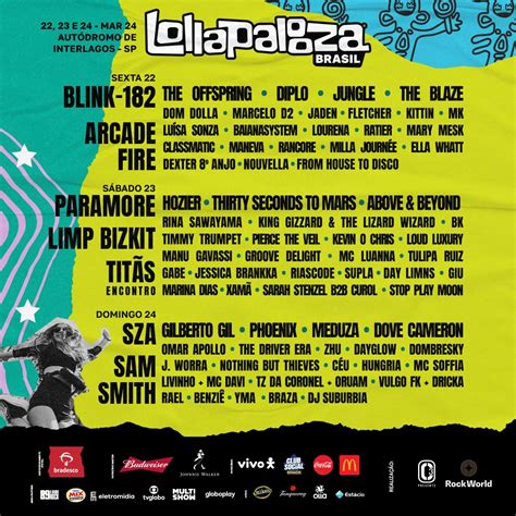 Lollapalooza Brasil Anuncia Line Up Dividido Por Dia Os