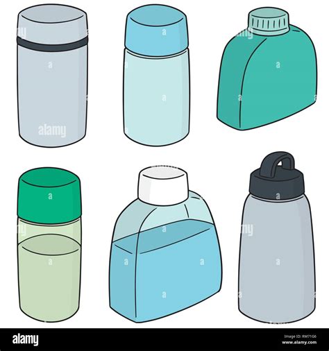 Vector Set Of Water Bottle Stock Vector Image And Art Alamy