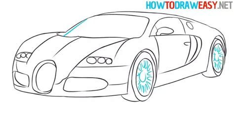 How to Draw a Bugatti Veyron - How to Draw Easy | Bugatti veyron ...