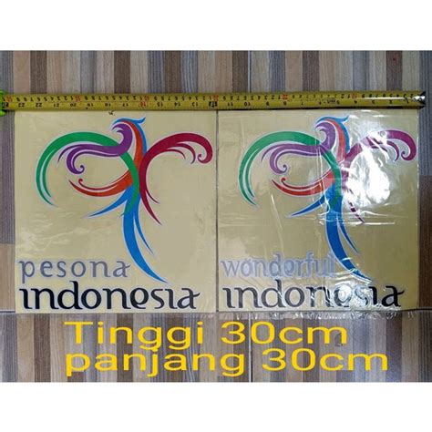 Jual Stiker Pesona Indonesia Stiker Cutting Tumpuk Shopee Indonesia