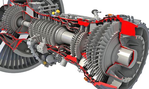 Cutaway GTF Turbofan Engine - 3D Models – 3D Horse