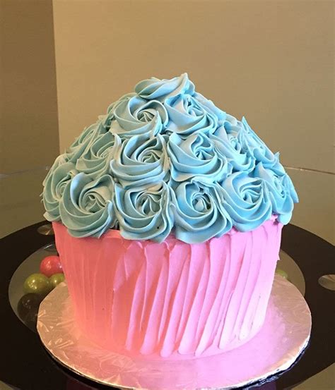 Giant Cupcake Rosette Cake Classy Girl Cupcakes