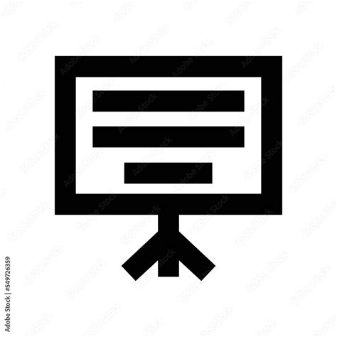 Whiteboard Vector Icon Stock Vector | Adobe Stock