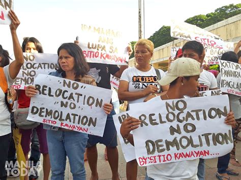 Mga Residente Ng Sitio Kawayan Sa Novaliches Nagprotesta Sa Qc Hall