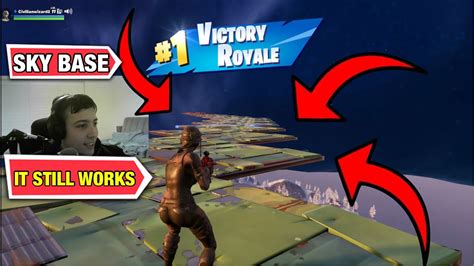 The First Ever Skybase In Chapter 5 Fortnite Battle Royale Youtube