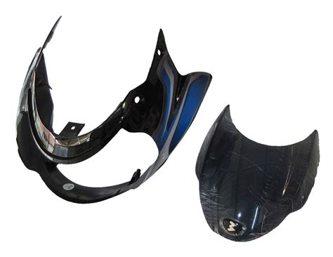 Head Light Visor Mask Bajaj Discover 100cc Black Blue Stk Indian