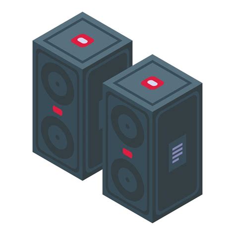 Speakers Video Editing Icon Isometric Vector Audio Edit 21408570