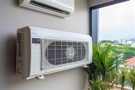 premium photo detailed view   wall mounted air conditioner