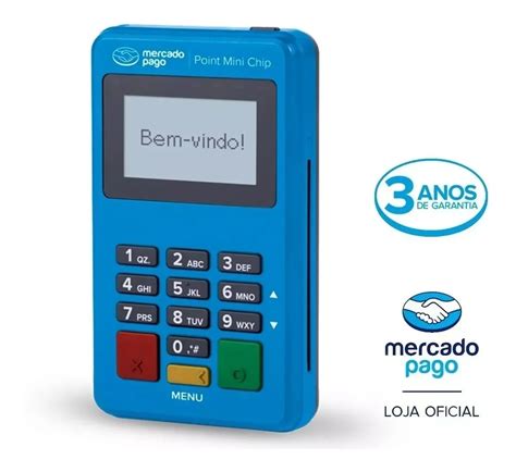 MAQUINHA CARTÃO DE CRÉDITO MERCADO PAGO POINT MINI CHIP D 175 NFC