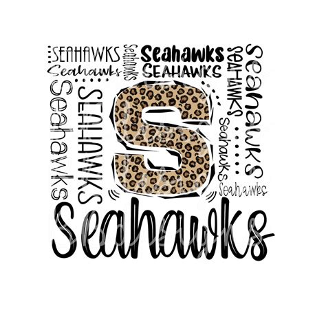 Seahawks Typography Png Etsy