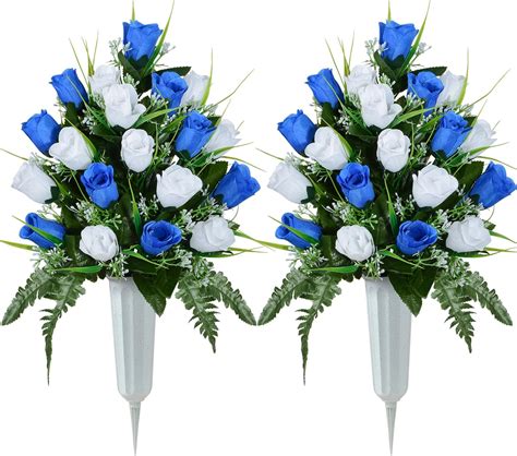 Amazon Bocola Cemetery Artificial Flowers For Grave Decorations