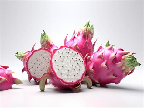 Dragon Fruit D Fruit Render D Art Pitaya Png Transparent Image And