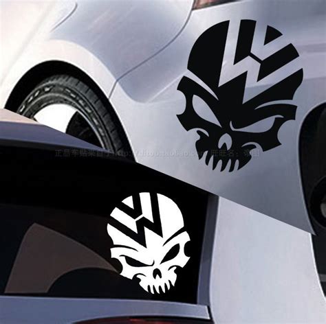 VW Skull Decal Volkswagen Skull Logo Skull Decal