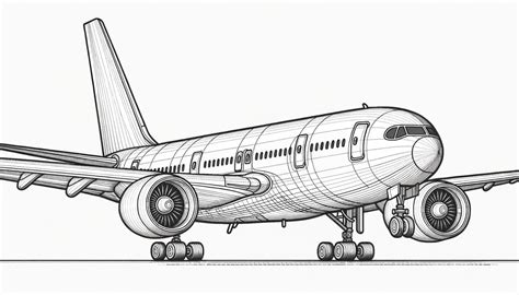 Desenho De Um Aviao - Desenho de Avião para Imprimir e Colorir: Uma Viagem Criativa