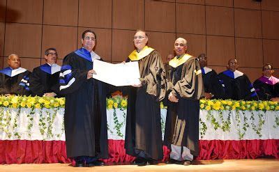 Uasd Entrega T Tulo De Doctor Honoris Causa A Antonio Campos Y Luis