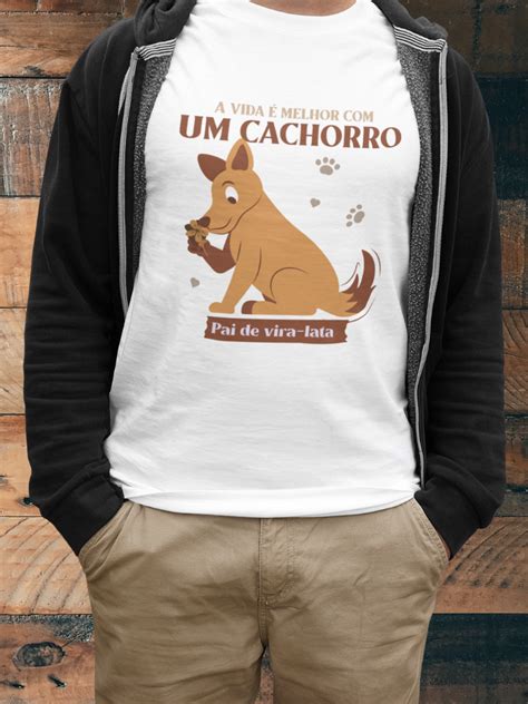 Camiseta Pai De Vira Lata Unissex Mypetprince