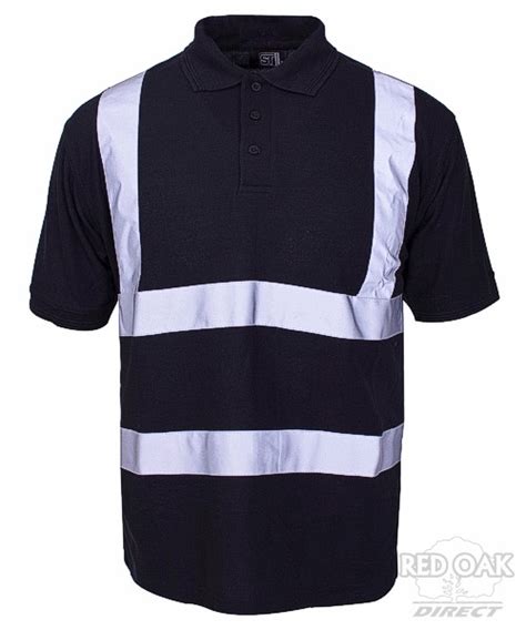 High Visibility Black Polo Shirt