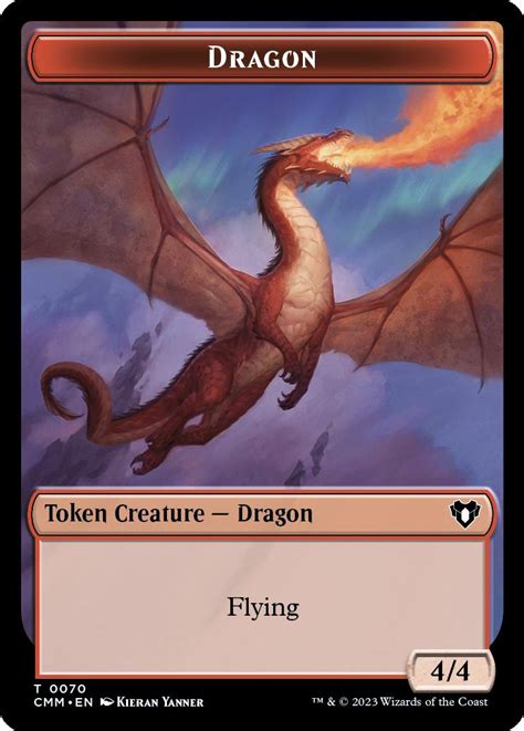 Dragon Token Kor Ally Token Commander Masters Commander Card