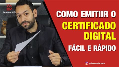 Como Emitir O CERTIFICADO DIGITAL Fácil E Rápido Nada De Burocracia